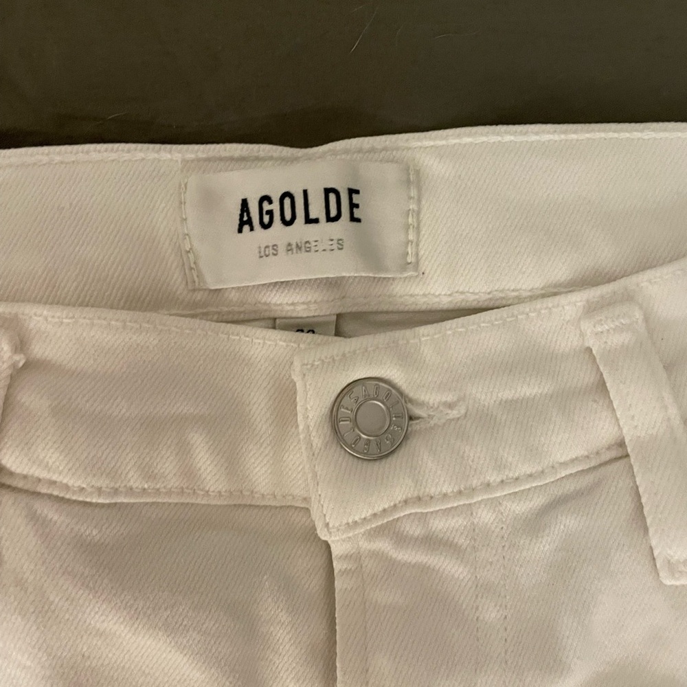 AGOLDE Women's White 26 Ankle Jeans